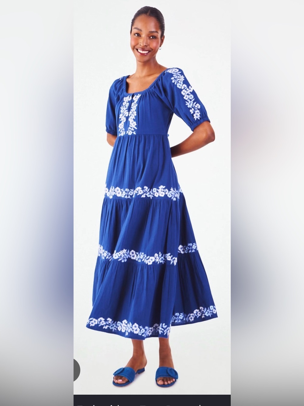 Roller Rabbit Honeysuckle Embroidery Zara dress XXS